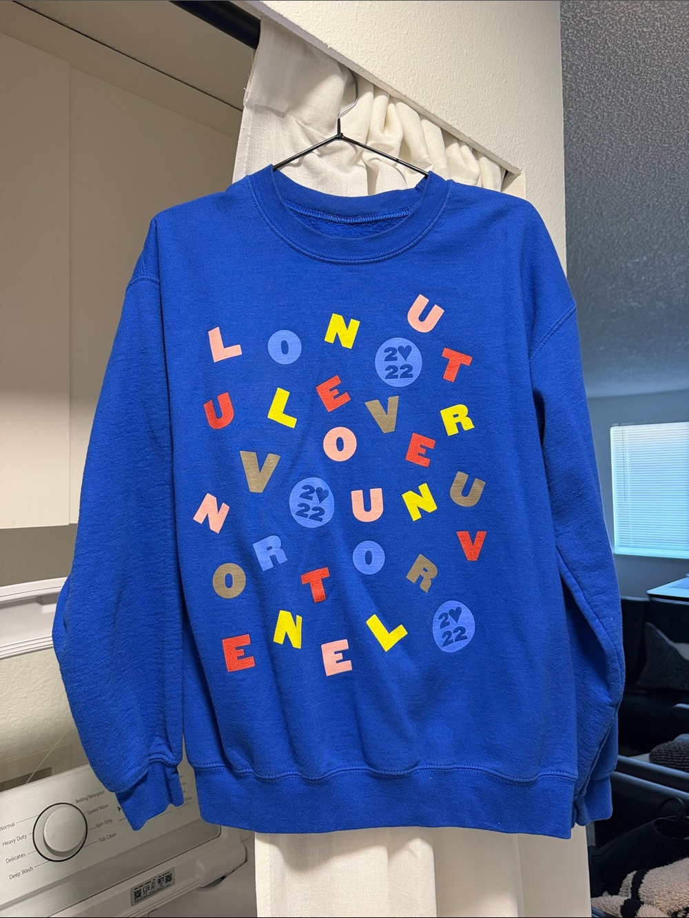 2022 Official Harry Styles Love On Tour Blue Sweater Sweatshirt L LA Concert